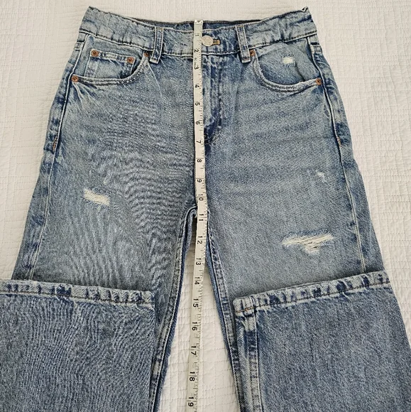 Zara Girls Denim Ripped Jeans - Picture 9 of 14